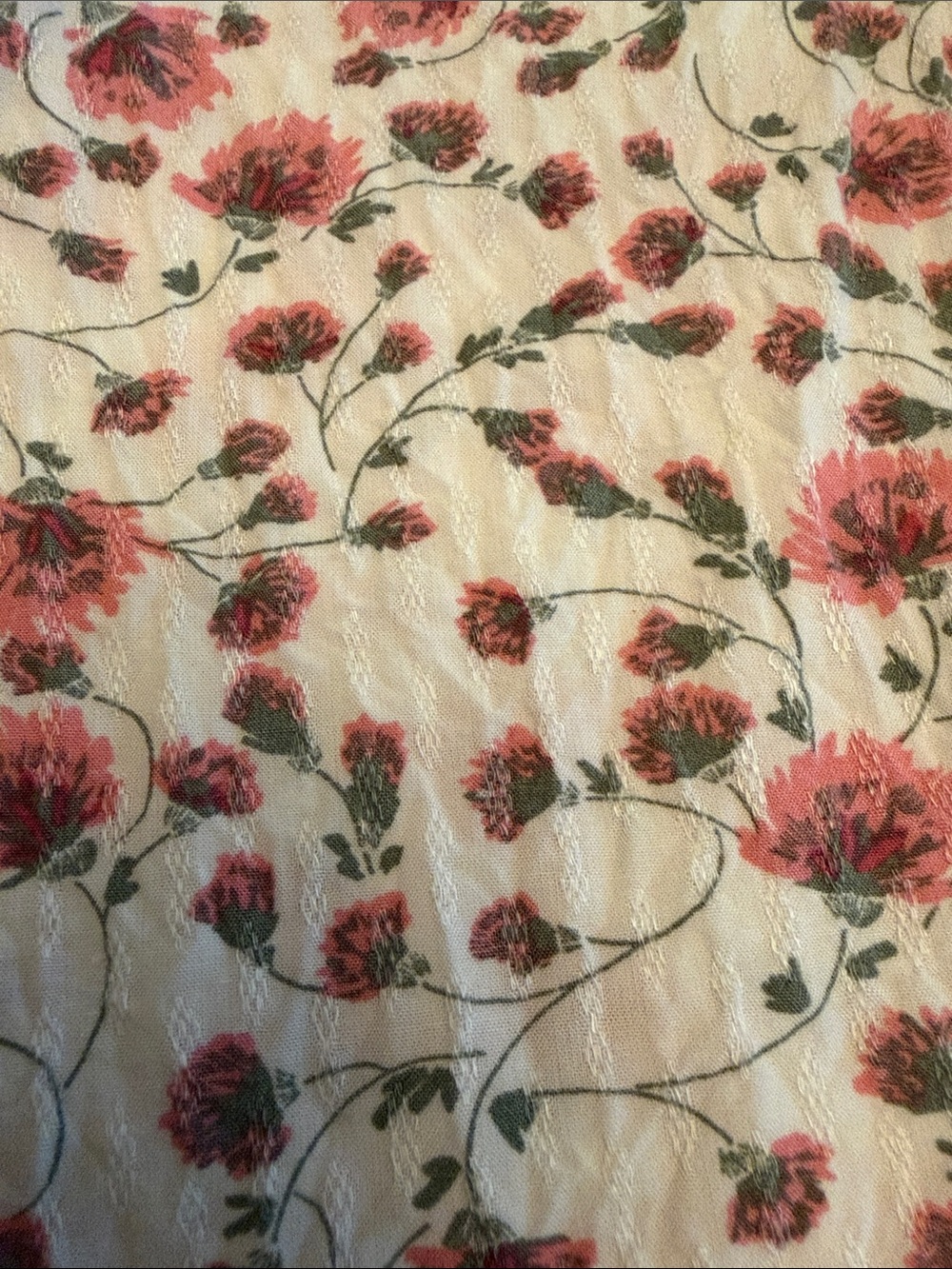 Caslon Pink Floral V-Neck Short Sleeve Blouse - Picture 3 of 3